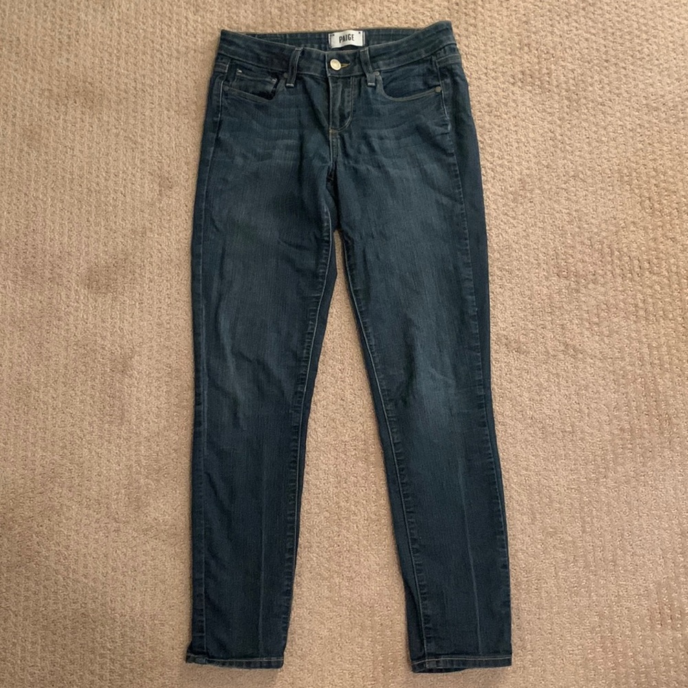 Paige skinny jeans dark wash